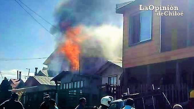incendio quellón 9-1-2017