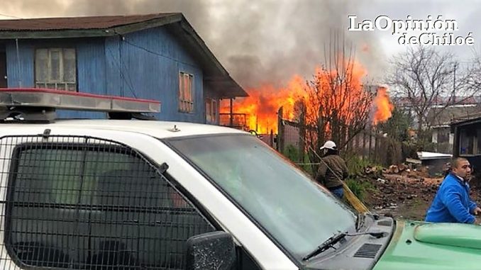 incendio quellón 3-8-2018