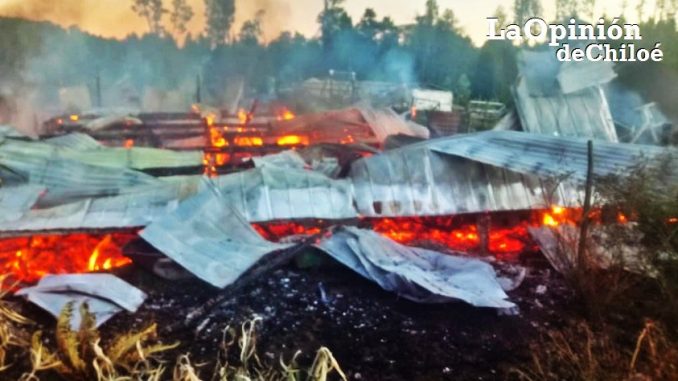 incendio quellón 26-3-2019